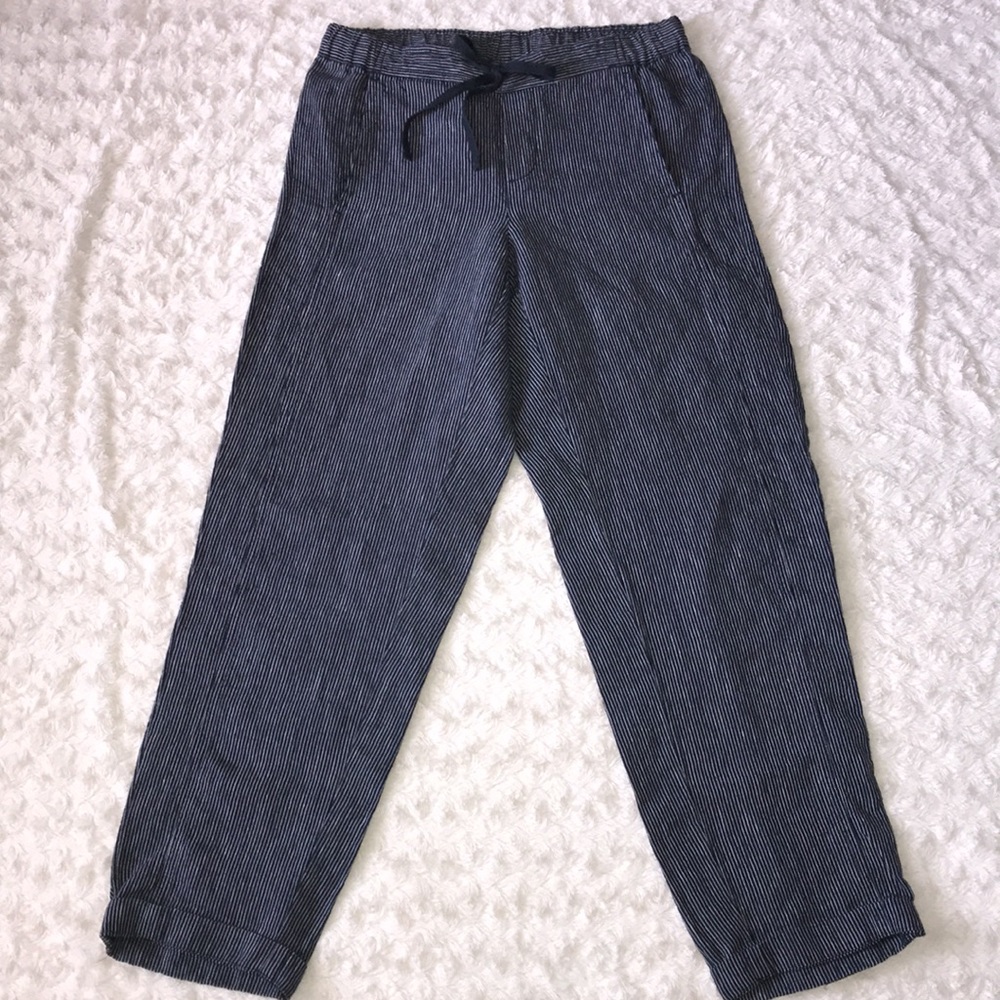 J. Jill Love Lenin Stripped Drawstring Pants